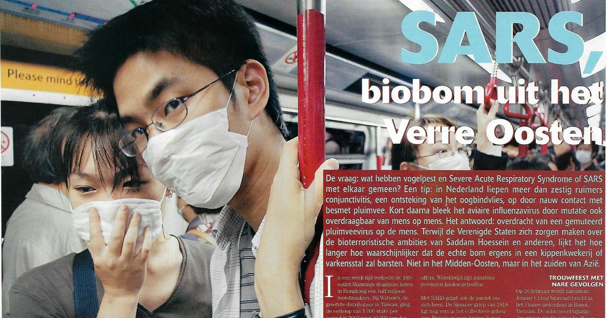 Uit ons archief de SARSuitbraak in 2003 EOS Wetenschap