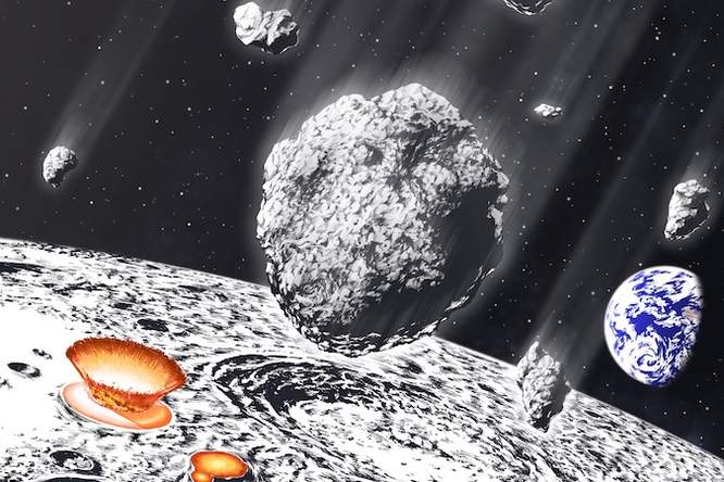 Dit 'ruimtebombardement' teisterde 800 miljoen jaar geleden de aarde en de maan